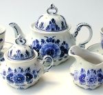 Blue Flower Tea Set